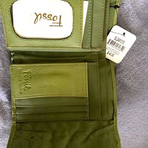 Green Fossil wallet